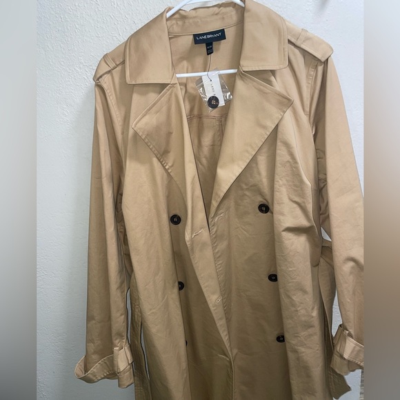 Lane Bryant Tan Trench Coat - Picture 2 of 3